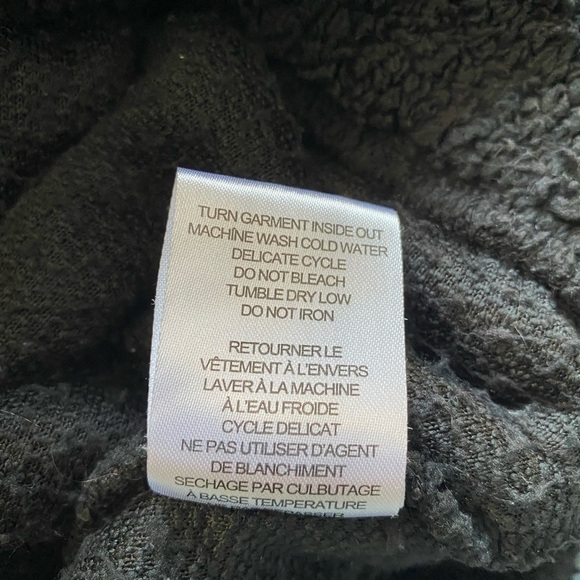 Ardene Black Sherpa Hoodie DIY Babe XS - Picture 8 of 8